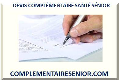 DEVIS COMPLÉMENTAIRE SANTÉ SÉNIOR