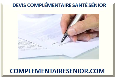DEVIS COMPLÉMENTAIRE SANTÉ SÉNIOR